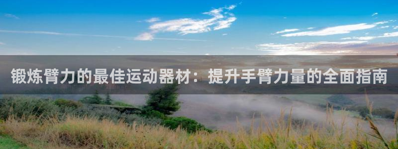 意昂3集团官网网址:锻炼臂力的最佳运动器材:提升手臂力量的全